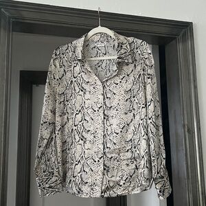 Snakeskin Print Blouse
